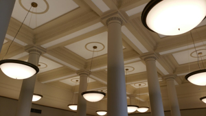 Egg and Dart Ceiling Restoration for former Nottinghamshire bank building